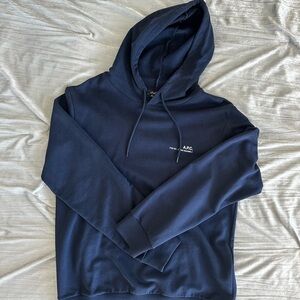 A.P.C. Item 001 - 39 RUE MADAME // Men's Deep Blue Hoodie